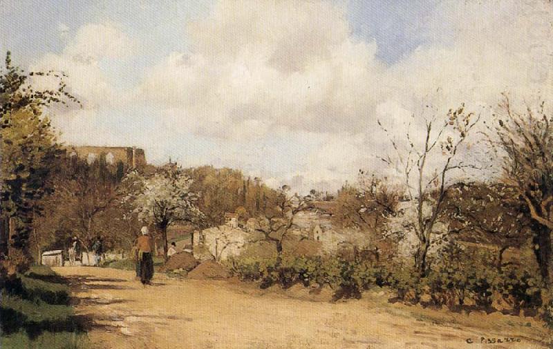 Spring in Louveciennes, Camille Pissarro